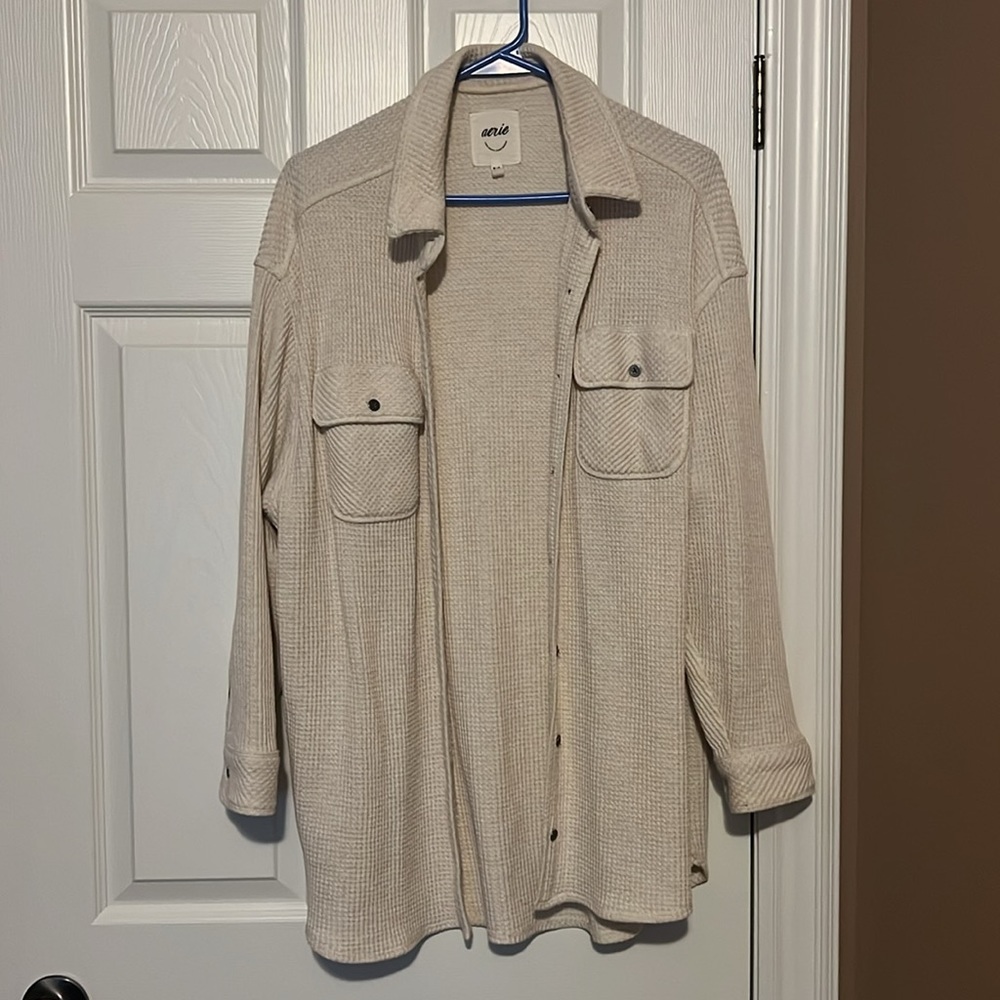 Aerie Waffle Button Up